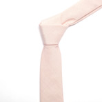 Micro Stripe Skinny Tie // Orange