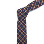 Plaid Skinny Tie // Blue + Red