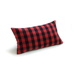 Buffalo Check Lumbar Pillow Cover (Red)