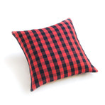 Buffalo Check Oversized Pillow Cover // 24" Square (Red)