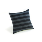 Striped Wool Standard Pillow Cover // 18" Square (Camel)