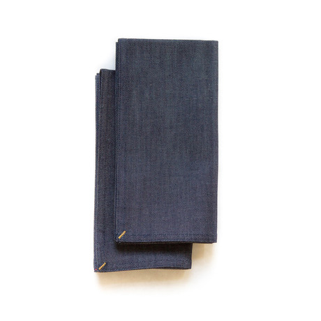 Solid Indigo Denim Napkin // Set of 2