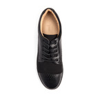Gram // 430g Low-Top Perforated Toe Sneaker // Black (DO NOT USE EURO SIZING)