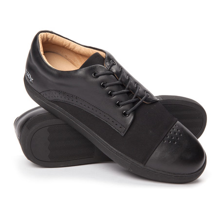 Gram // 430g Low-Top Perforated Toe Sneaker // Black (US: 8)