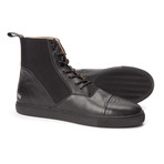 Gram // 470g Leather + Nylon High-Top Sneaker // Black (US: 8)