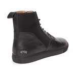Gram // 470g Leather + Nylon High-Top Sneaker // Black (US: 8)