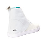 Gram // 470g Leather High-Top Sneaker // White (US: 10)