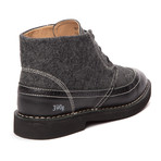 Gram // 390g Leather + Wool Lace-Up Boot // Black + Grey (US: 8.5)