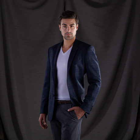 Townshend Trim Fit Wool + Cashmere Blazer // Blue (US: 38)