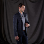 Townshend Trim Fit Wool Blazer // Brushed Grey Plaid (US: 38)