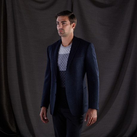 Richard Wool + Mohair Blazer // Navy (US: 44L)
