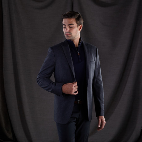 Benson Trim Fit Wool Blazer // Grey (US: 38)