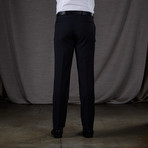 Astor Flat Front Wool Trousers // Charcoal (34R)