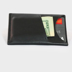 Dash Wallet // Vegetable Tanned Leather Wallet // Black