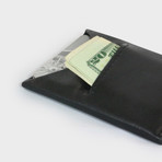Dash Wallet // Vegetable Tanned Leather Wallet // Black
