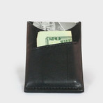Dash Wallet // Vegetable Tanned Leather Wallet // Black