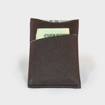 Dash Wallet // TRIM Saffiano Wallet // Espresso
