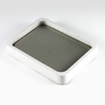 Concrete and Stainless Steel Soap Dish (Grey)
