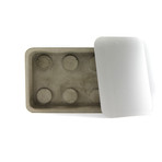 Concrete and Stainless Steel Soap Dish (Grey)
