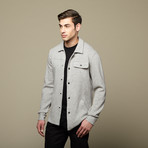 Wool Cotton Snap Jacket // Heather Grey (2XL)