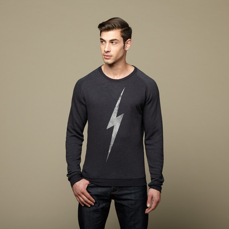 Big Bolt New Triblend Crewneck // Charcoal (XS)