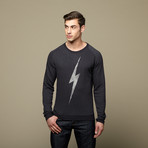 Big Bolt New Triblend Crewneck // Charcoal (M)