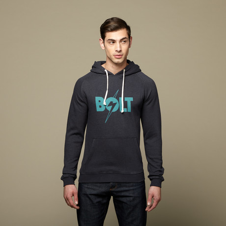 Logo Triblend Fleece Hoodie // Moonless Night (XS)