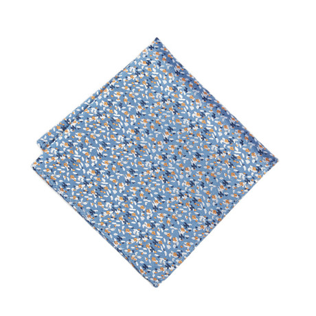 Petals Pocket Square // Blue