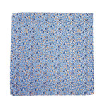 Petals Pocket Square // Blue