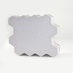 Concrete Hexagon Coasters (Grey)