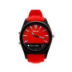 Notifier Smart Watch // Red with Extra Strap (Extra Teal Strap)