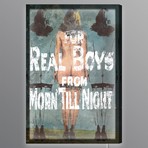 For Real Boys // LED Lightbox (20"W x 30"H)