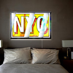 N-Y-C // LED Lightbox (30"W x 20"H)