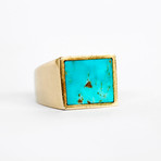 Turquoise Gem Ring (Size 6.5)