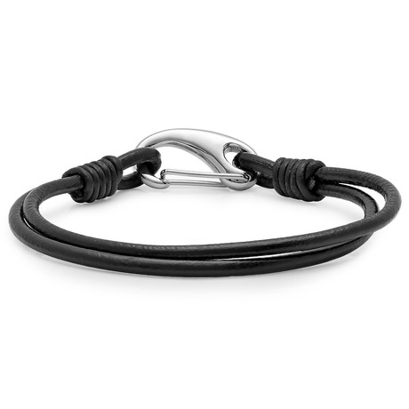 Black Leather Bracelet