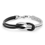 Intertwined Stainless Steel Bracelet