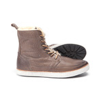 Leather High-Top Sneaker // Gull (Euro: 40)