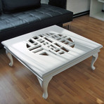 Classic White Lacquer // Square Coffee Table