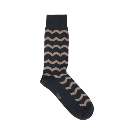 Wave Socks // Black