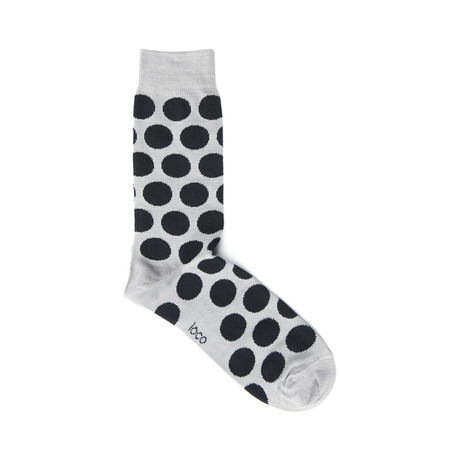 Big Spot Socks // Grey King