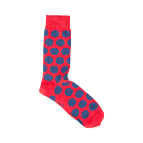 Big Spot Socks  // Red