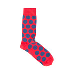 Big Spot Socks  // Red