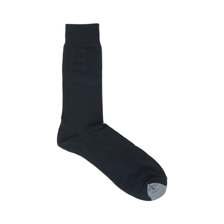 Fine Mercerized Cotton Socks // Black