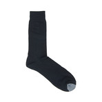 Fine Mercerized Cotton Socks // Black