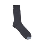 Fine Mercerized Cotton Socks // Charcoal