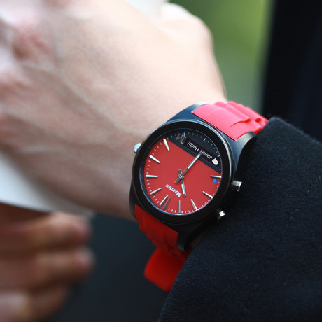 Notifier Smart Watch // Red with Extra Strap (Extra Teal Strap)