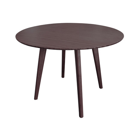 Currant 42" Round Dining Table // Dark Walnut