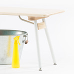 Brooks Bench // Ash (Snow White Legs)