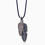 2 Feather Necklace