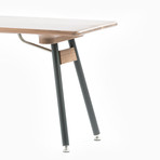 Brooks Bench // Walnut (Snow White Legs)